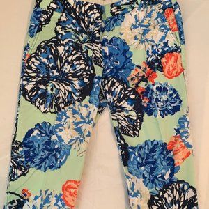 Women's Jcrew Ankle  Flower pants - Size 6